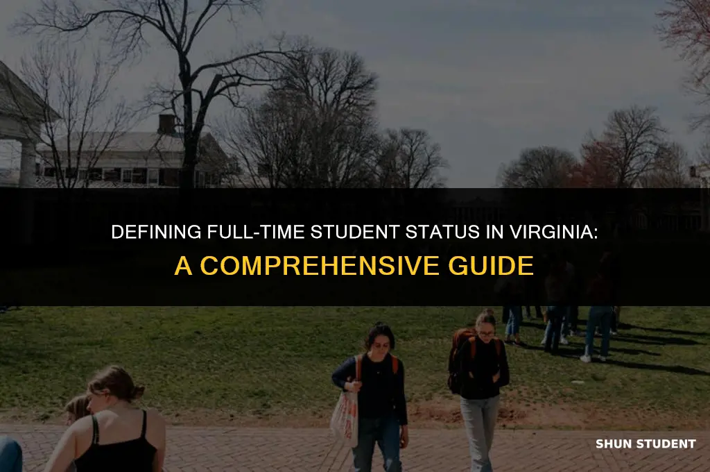 what is considered full-time student in virginia