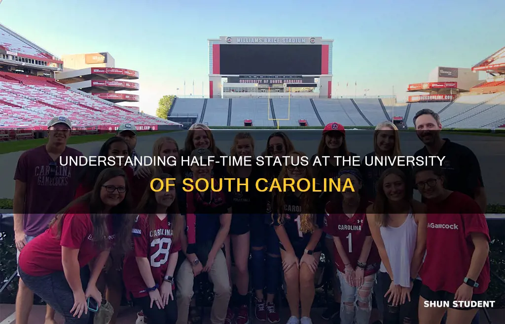 what is considered half-time student university of south carolina