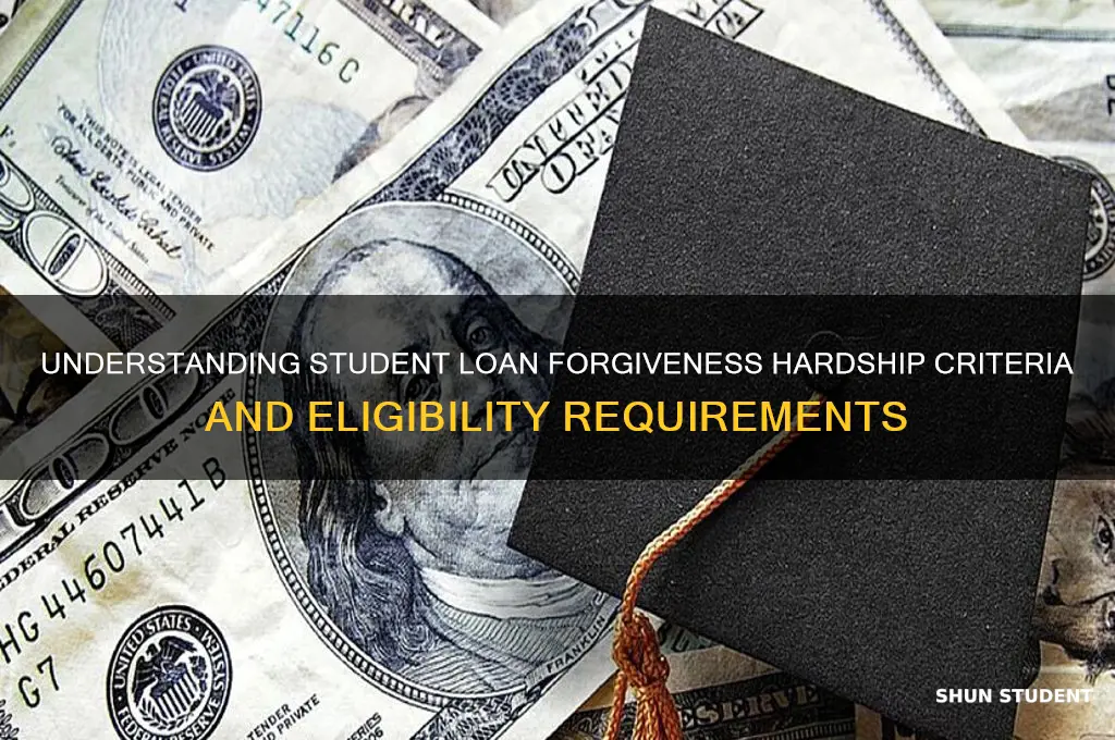 what is considered in student loan forgiveness hardship
