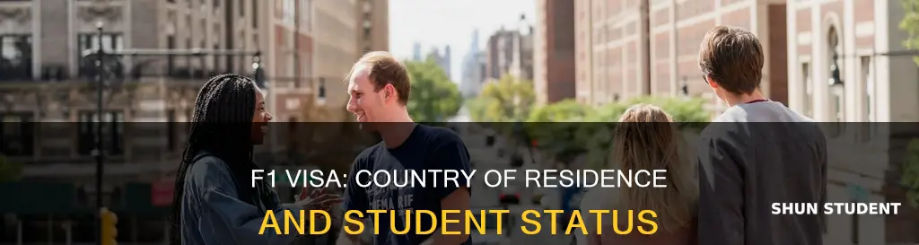 what is country of residence for f1 international student