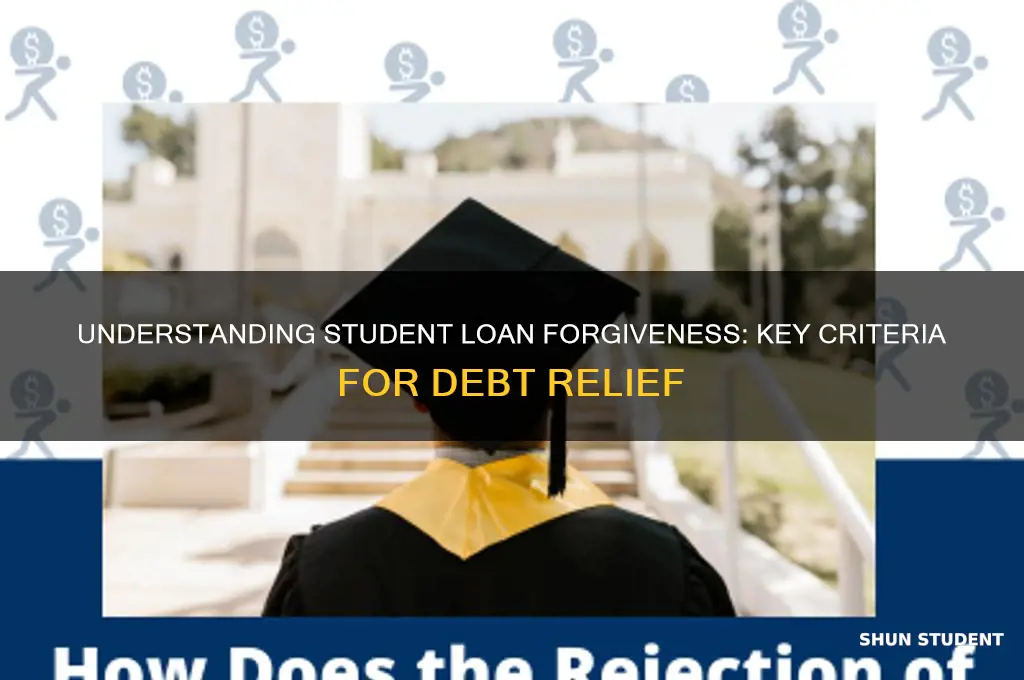 what is criteria for student loan forgiveness
