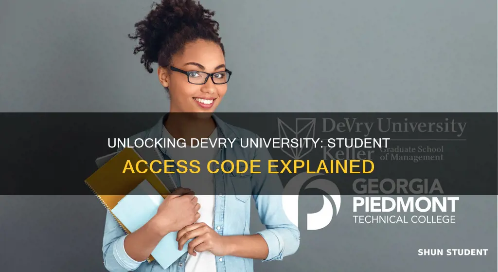 what is devry university student access code
