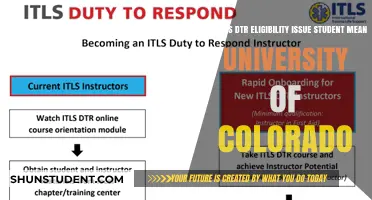 DTR Eligibility: University of Colorado Student Status