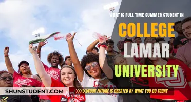 Full-Time Summer Study at Lamar University