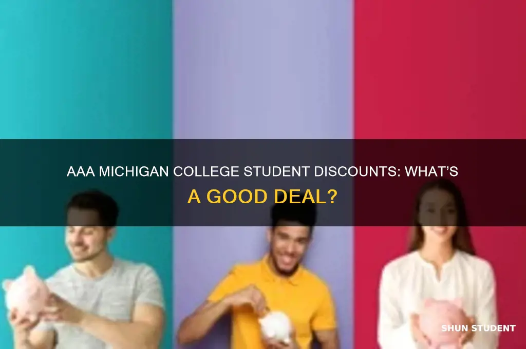 what is good college student discount for aaa michigan