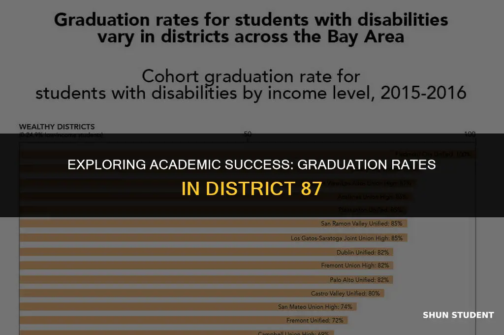 what is graduation rate for district 87 students