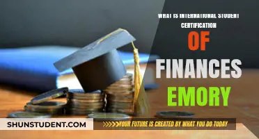 Understanding Emory's International Student Finances Certification