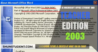 Microsoft Office Student and Teacher Edition 2003: Features and Benefits