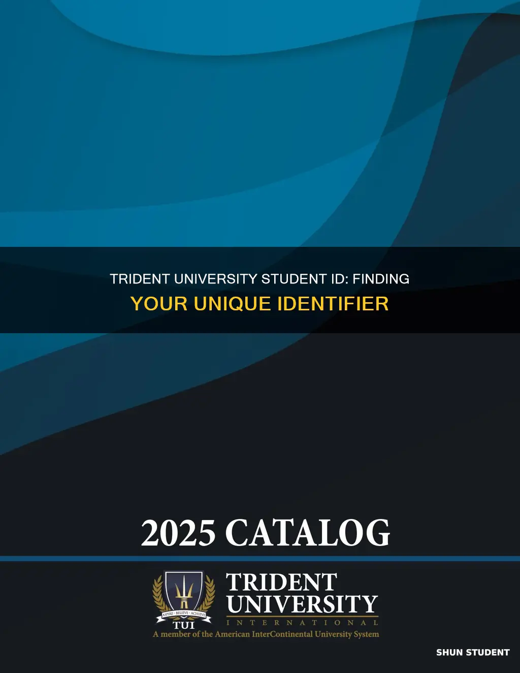 what is my student id at trident university