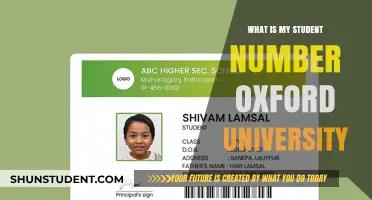 Your Oxford Student Number: What's the Significance?