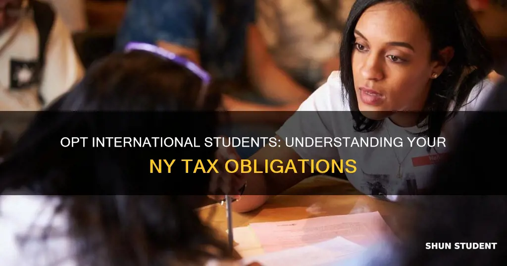what is opt international student tax in ny