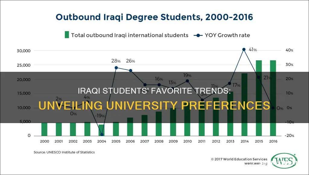 what is popular with iraqi university students