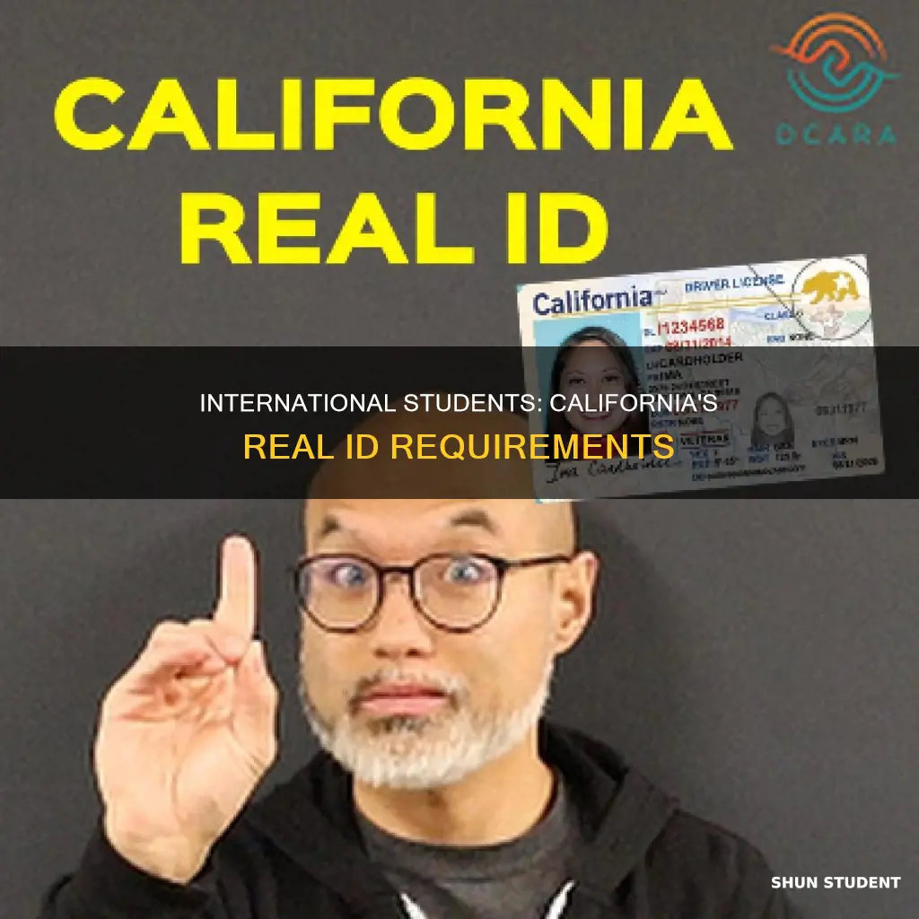 what is real id california international student