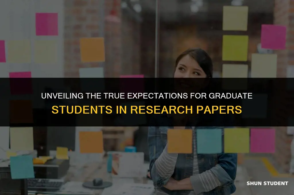what is really expected for graduate students in research papers