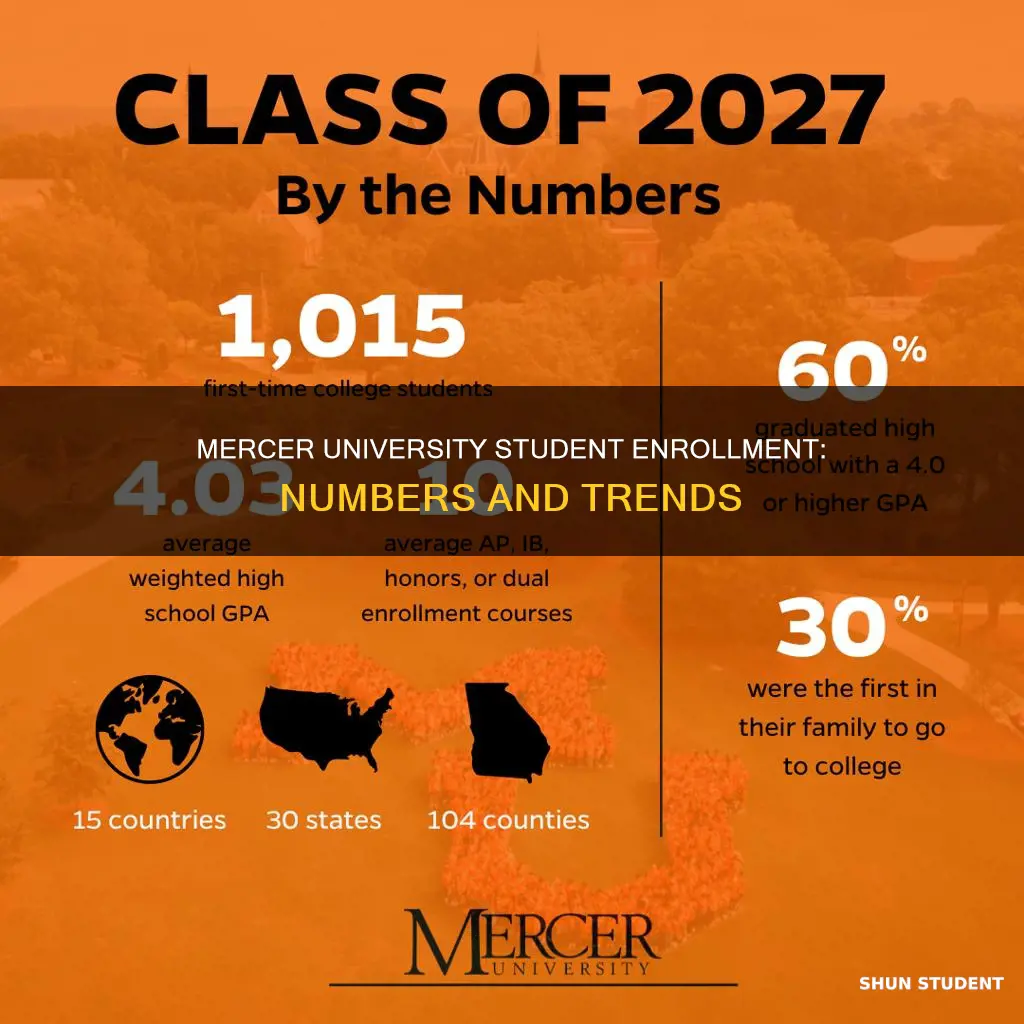 what is student enrollment at mercer university