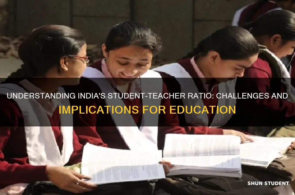 what is student teacher ratio in india