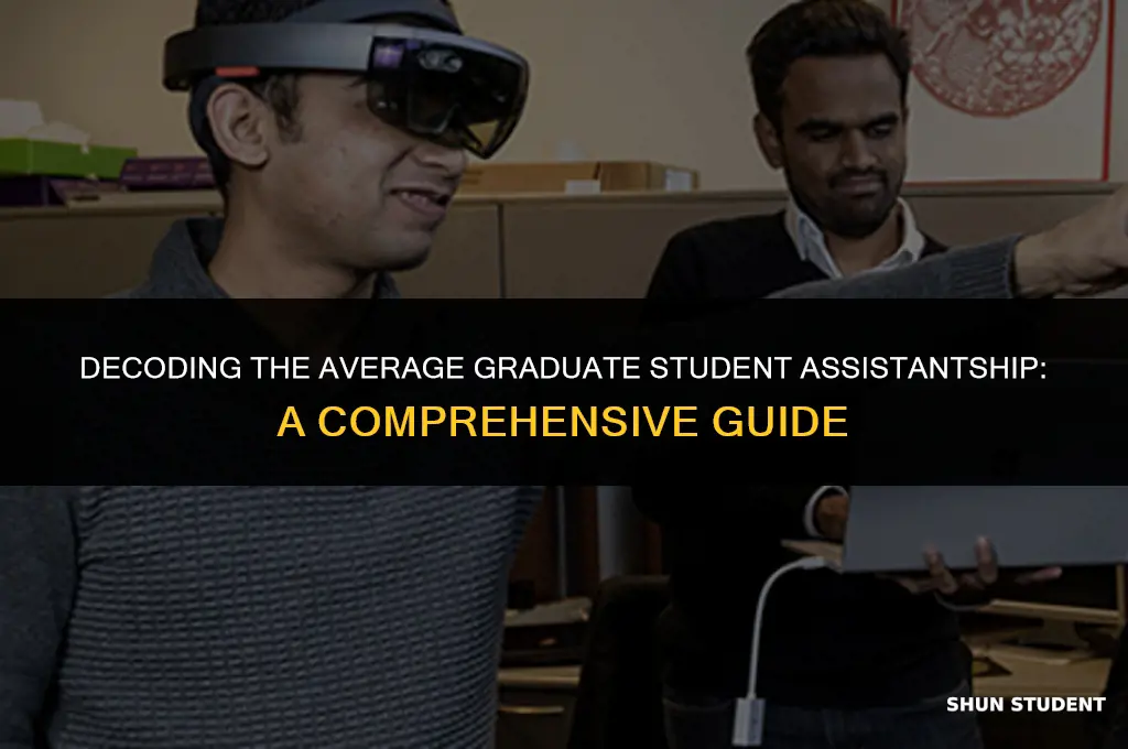 what is the average assitantship for graduate students