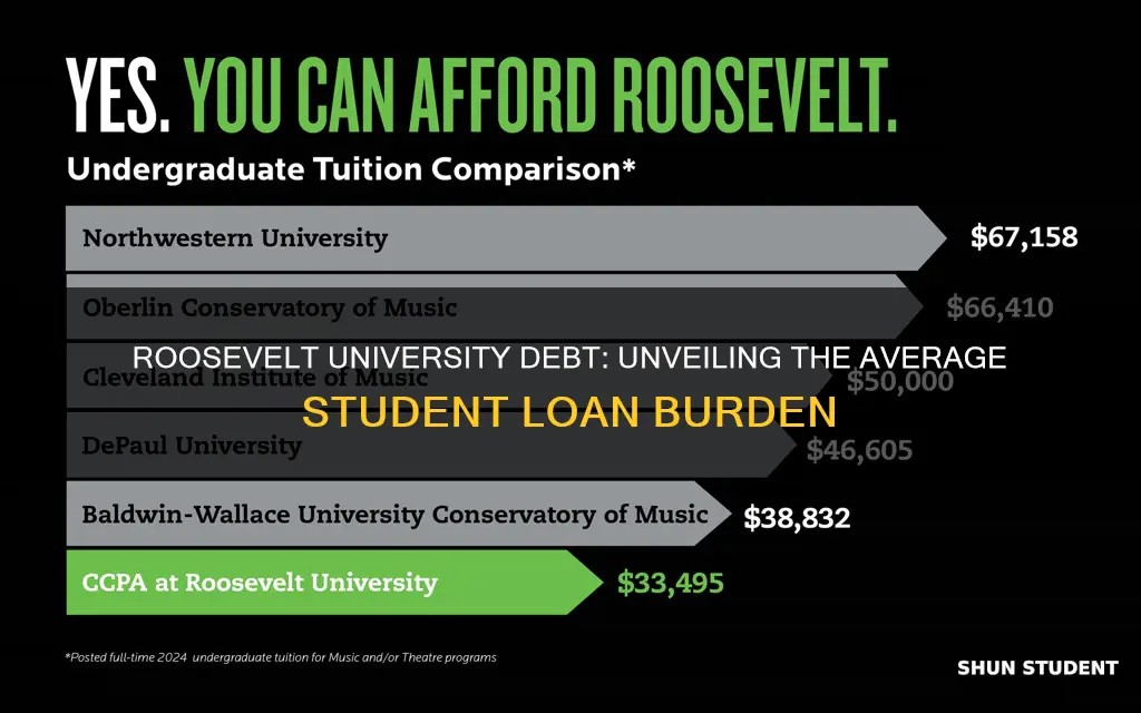 what is the average debt from student at roosevelt university