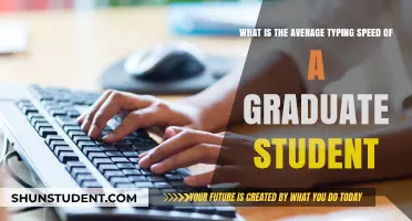 Typing Speed of Graduate Students: Averages and Insights