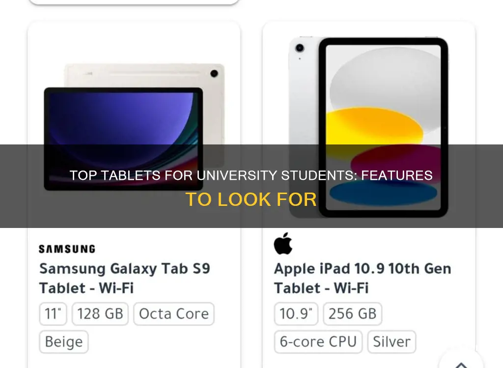 what is the best tablet for university students