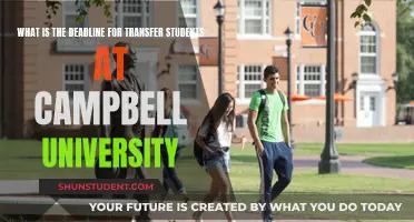 Campbell University Transfer Deadlines: What You Need to Know