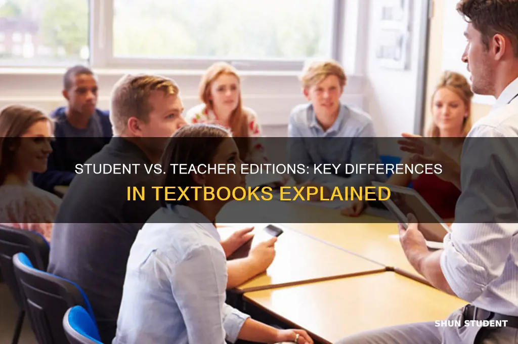 what is the difference between student and teacher edition textbooks