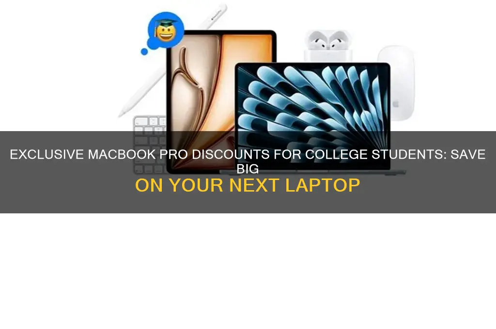 what is the discount for macbook pros for college students