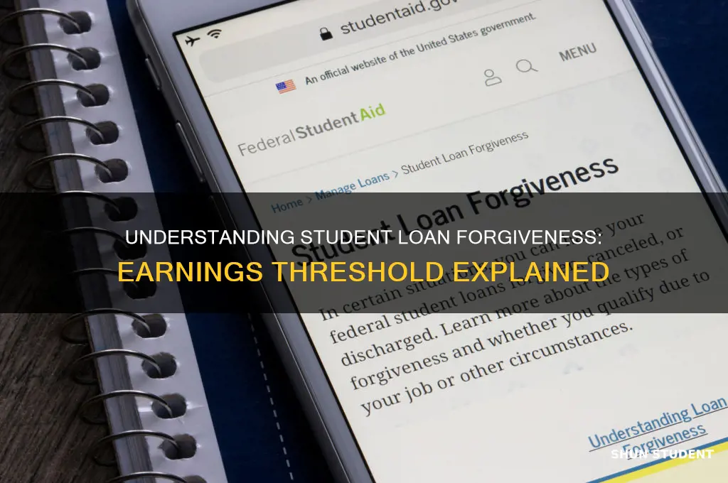 what is the earnings threshold for student loan forgiveness