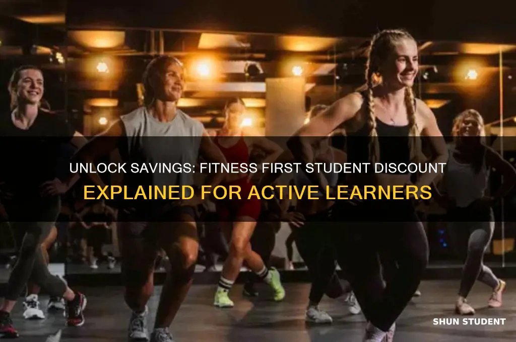 what is the fitness first student discount