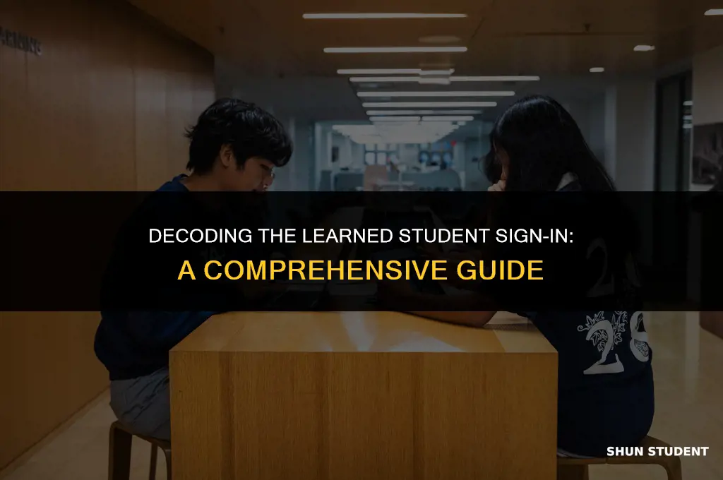 what is the learn ed student sighn in