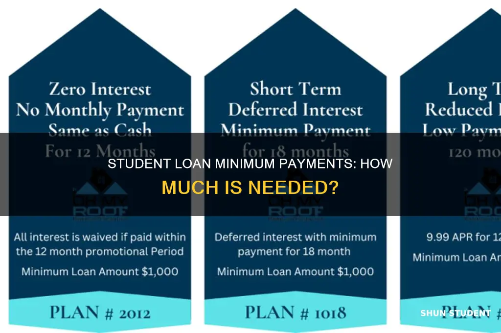 what is the minimum amount to pay on student loans