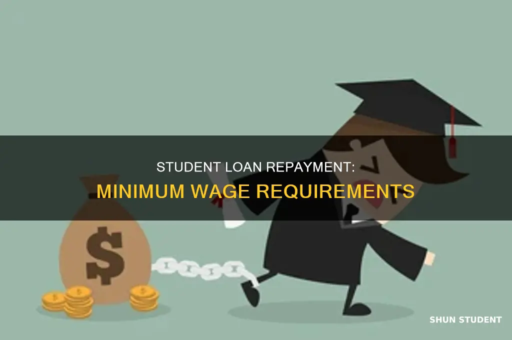 what is the minimum wage to pay back student loan
