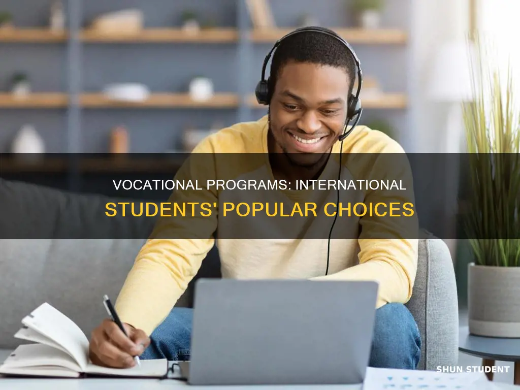 what is the most common vocational program for international students