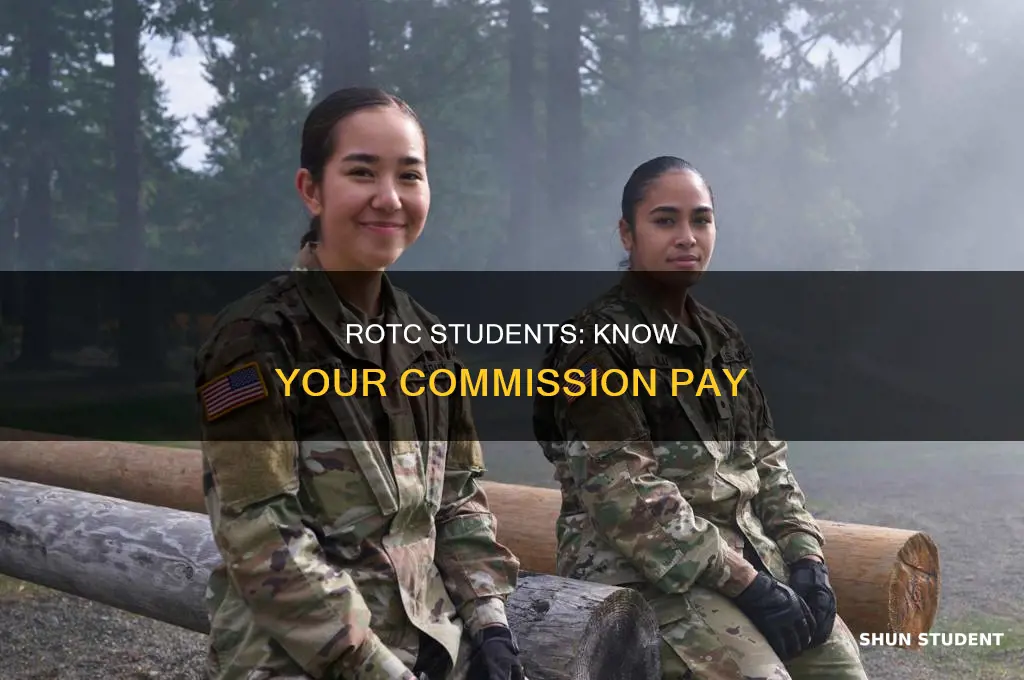 what is the pay for a commissioned rotc student