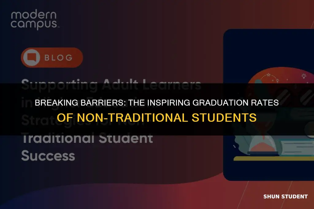 what is the percentage of graduating non traditional students