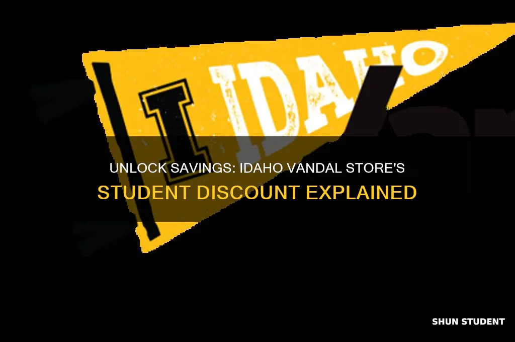 what is the student discount at the idaho vandal store