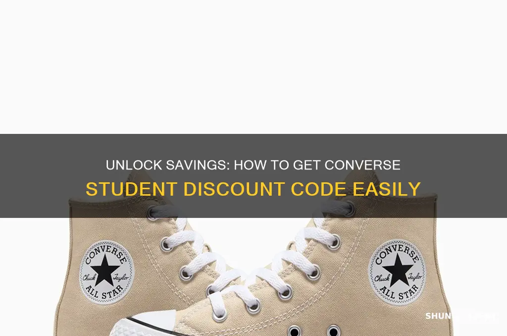what is the student discount code for converse