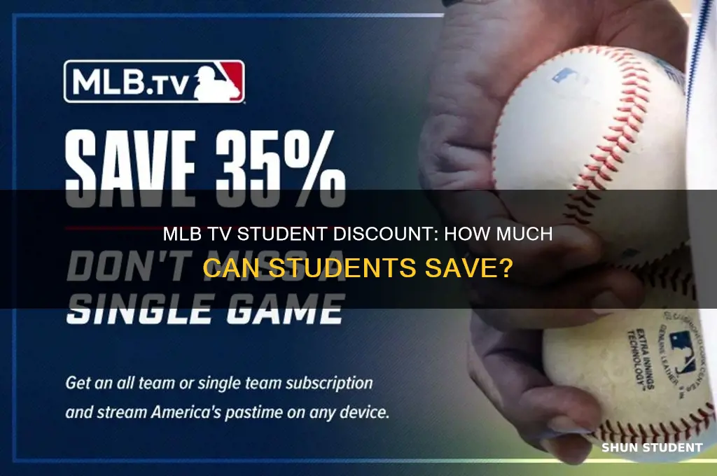 what is the student discount for mlb tv