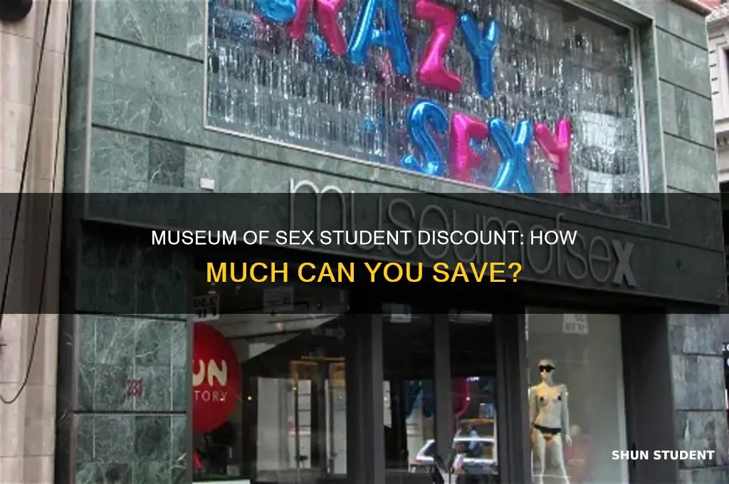 what is the student discount for the museum of sex