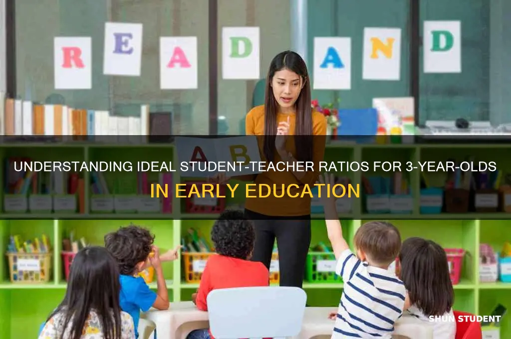 what is the student teacher ratio for 3 year olds
