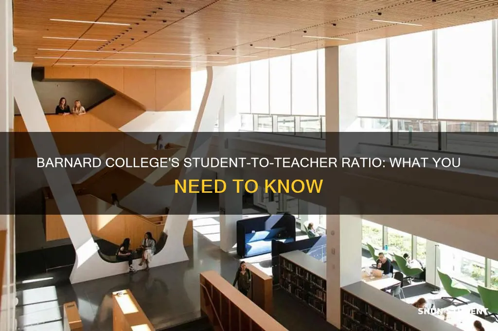 what is the student to teacher ratio for barnard college
