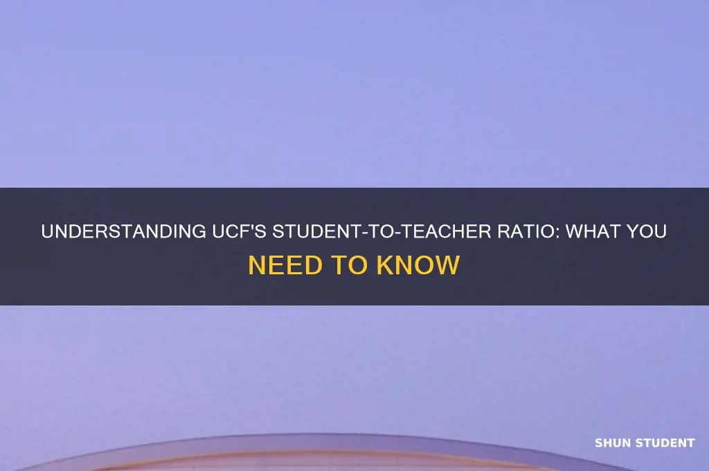 what is the student to teacher ratio in ucf