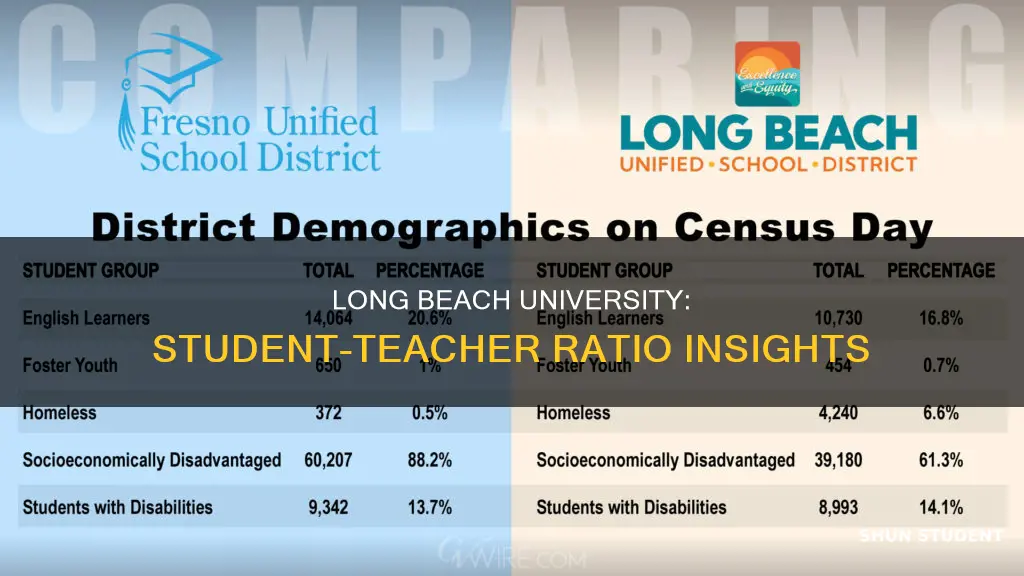 what is the teacher student ratio inlong beach university