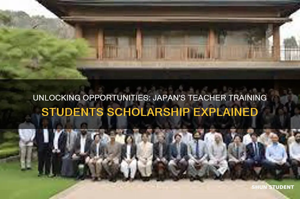 what is the teacher training students scholarship japan