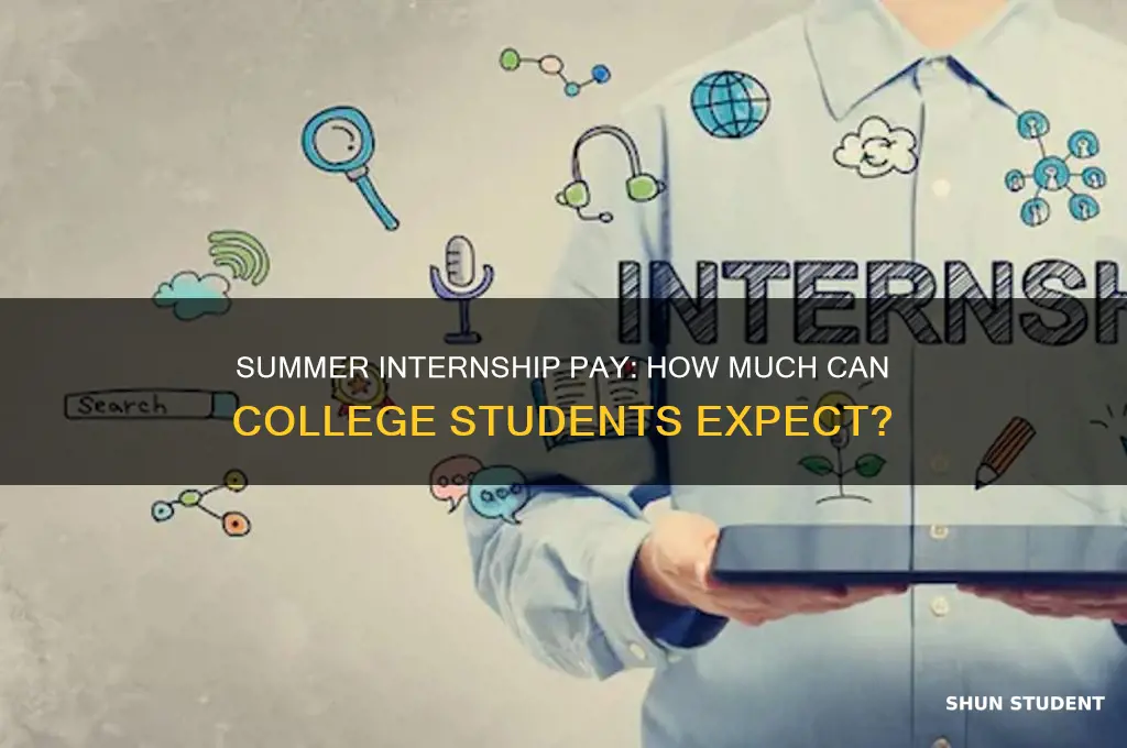 what is the typical pay for college student internships
