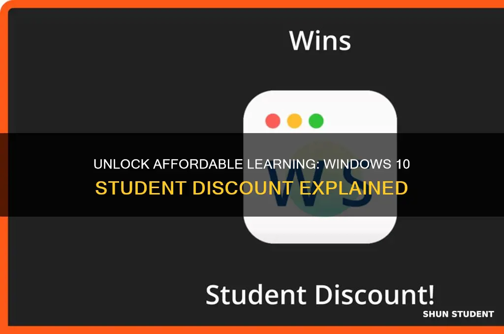 what is the windows 10 student discount