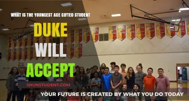 Duke’s Gifted Program: Youngest Age for Exceptional Students