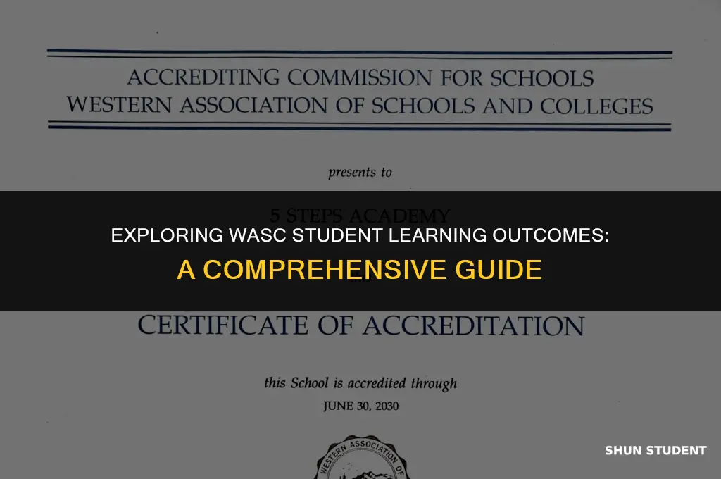 what is wasc student learning outcomes