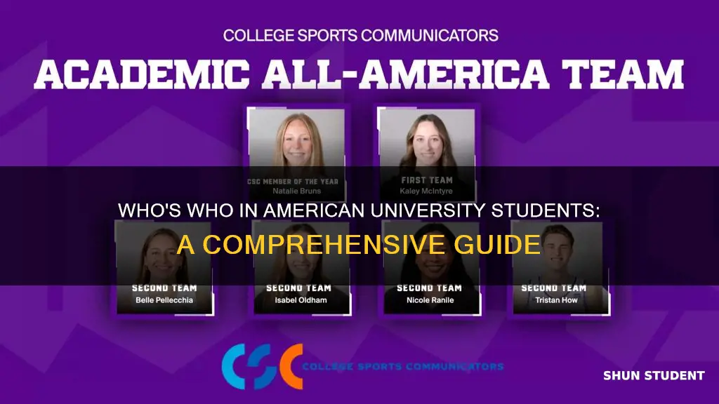 what is whos who in university students of america