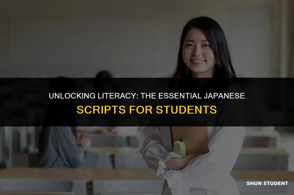 what japanese scriptss do japanese students have to learn